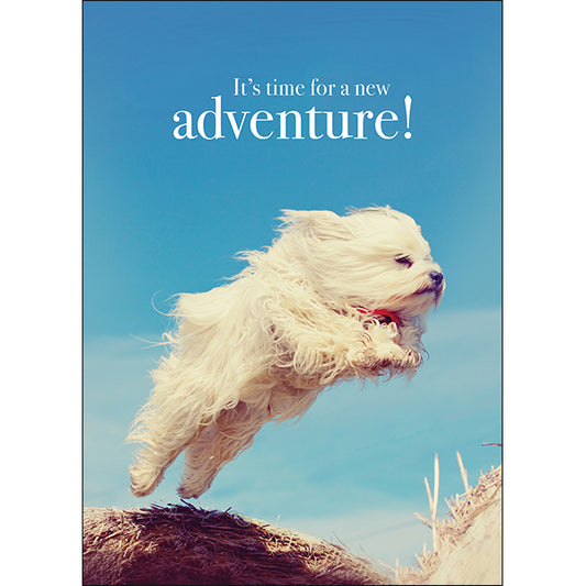 Dog Animal Inspiration Card - Time for a new adventure!