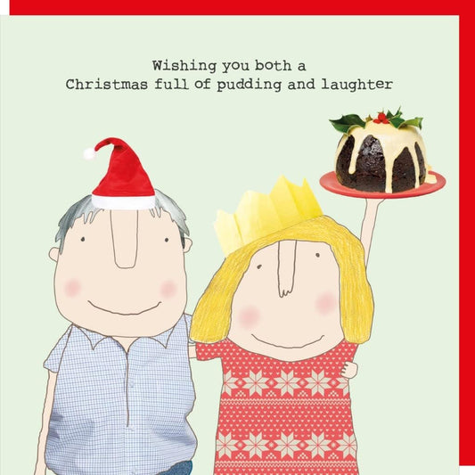 Rosie Made A Thing Christmas Card -  wishing both pudding