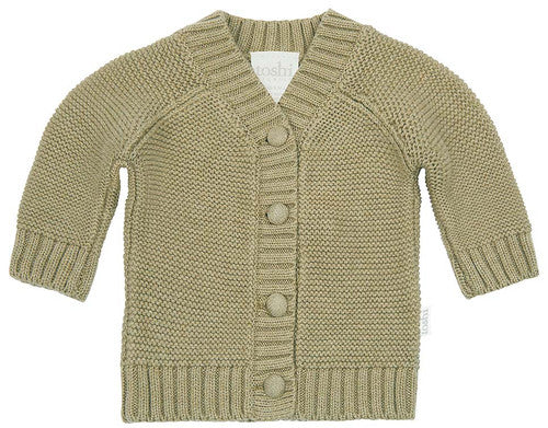 Toshi - Organic Cardigan Andy Olive