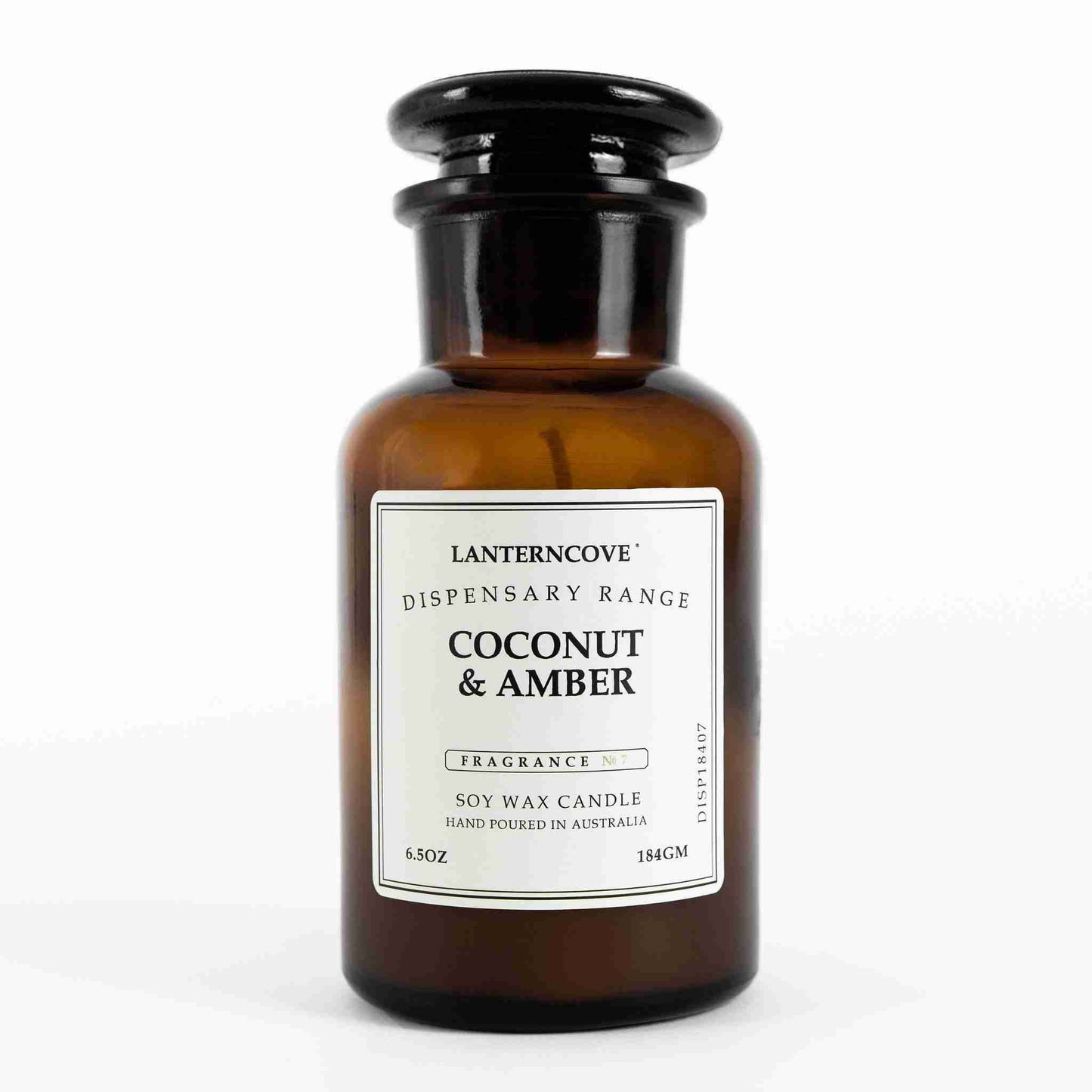 Lanterncove - Dispensary – 6.5 oz Soy Wax Candle – Coconut and Amber