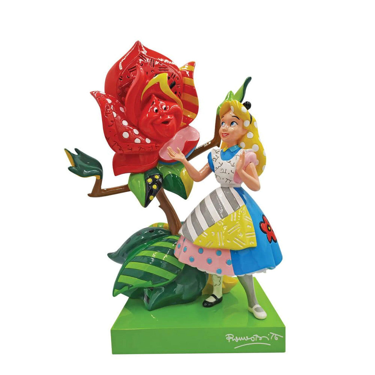 DISNEY BY BRITTO  LARGE FIGURINE - ALICE IN WONDERLAND