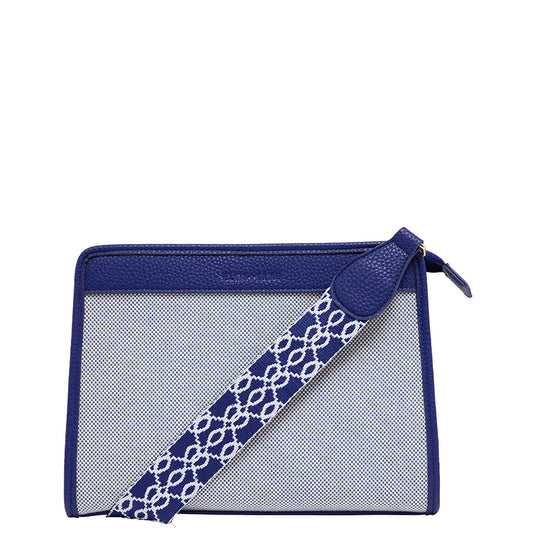 NEWPORT CROSSBODY - ROYAL BLUE CANVAS