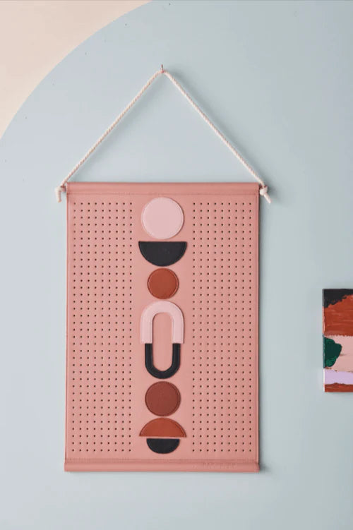 Middle Child - Geometric Wall Hanger Pink