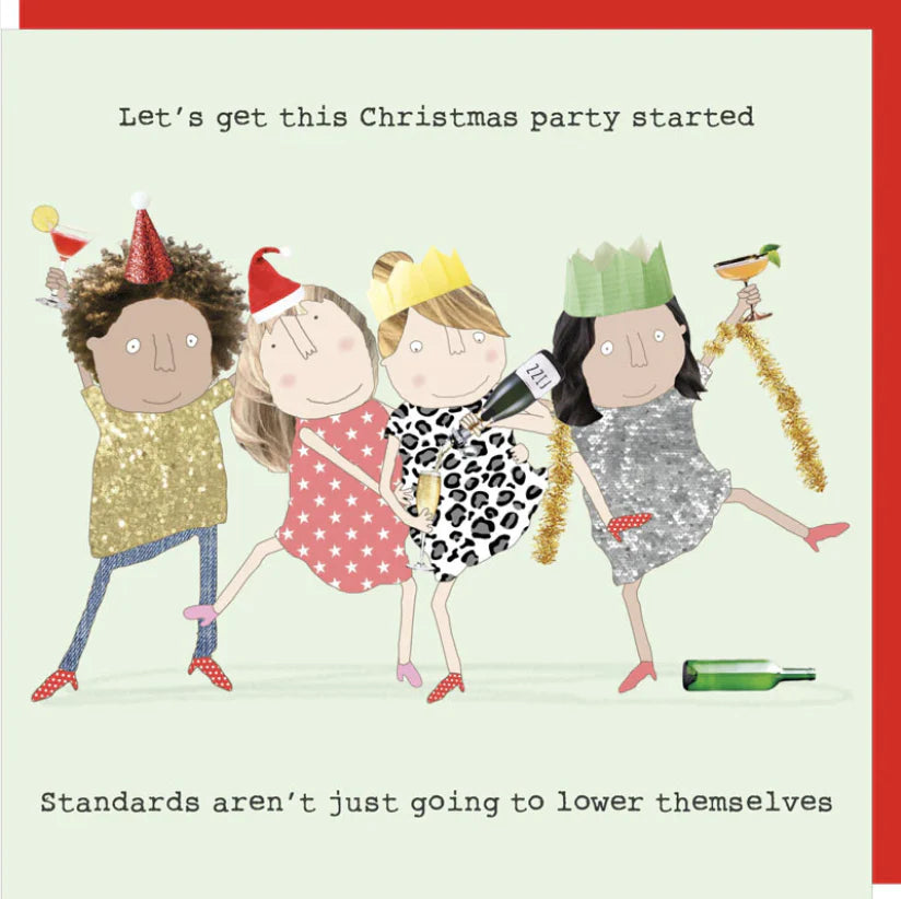 Rosie Made A Thing Christmas Card - party started