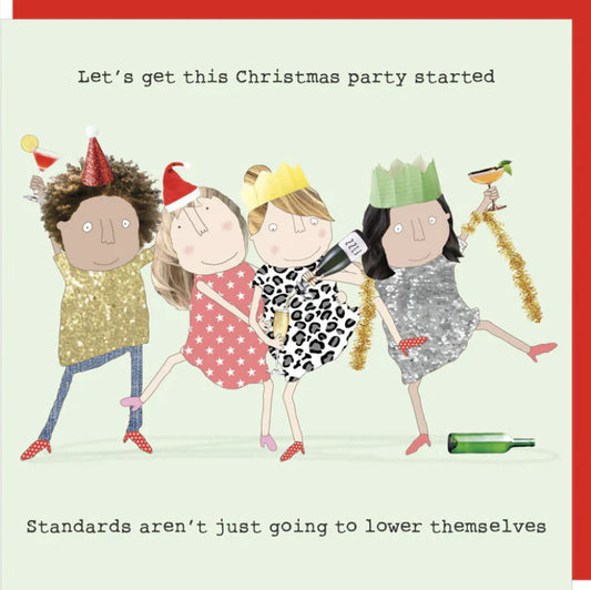 Rosie Made A Thing Christmas Card - party started