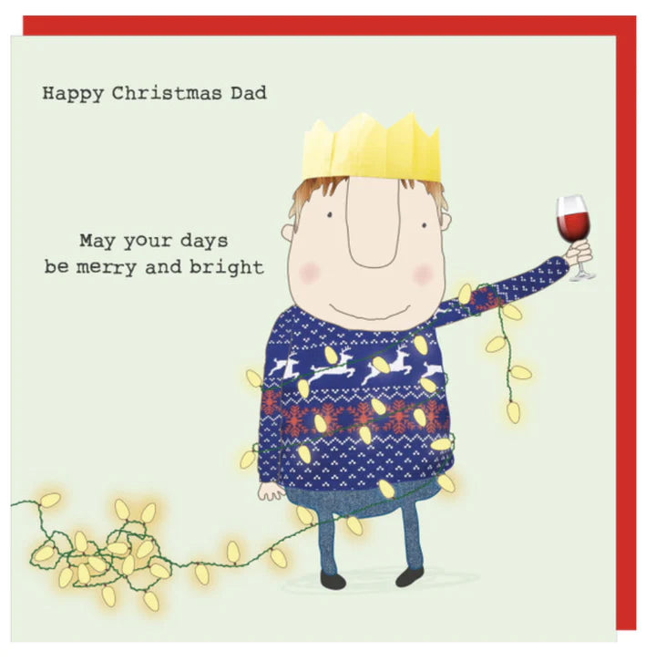 Rosie Made A Thing Christmas Card - Lovely Dad