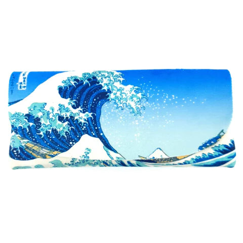 Colorathur - Velour Glasses Case - Envelope Style - Hokusai - The Great Wave