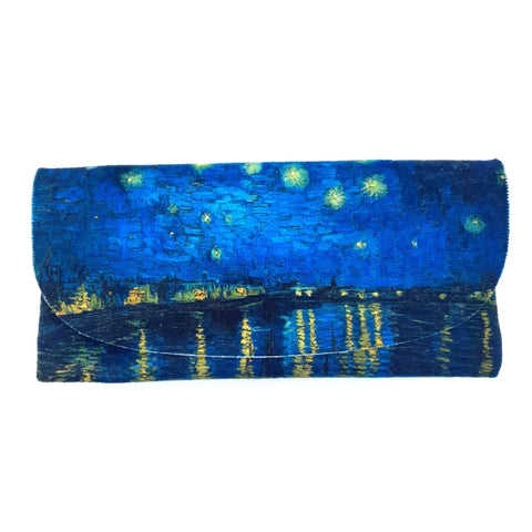 Colorathur - Velour Glasses Case - Envelope Style - Van Gogh - Starry Night on the Rhone