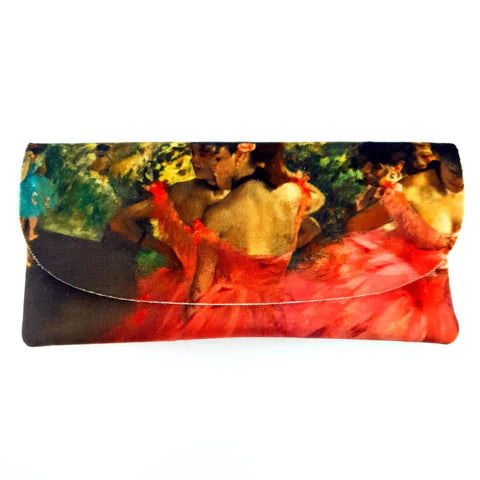 Colorathur - Velour Glasses Case - Envelope Style - Degas - Dancers in Pink