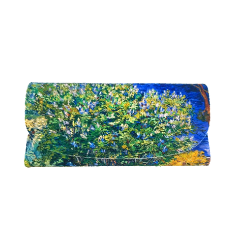 Colorathur - Velour Glasses Case - Envelope Style - Van Gogh - Lilac Bush