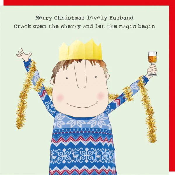 Rosie Made A Thing Christmas Card - Lovely Husband Christmas