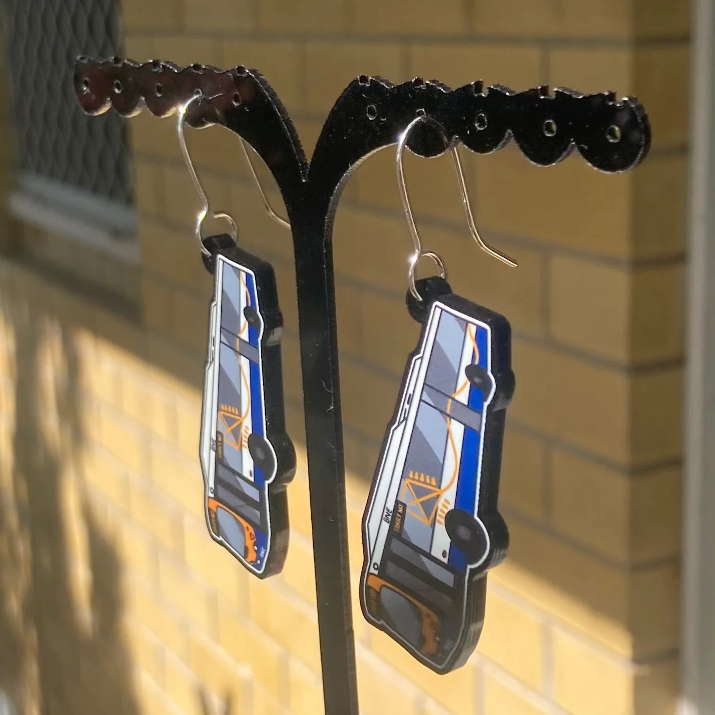 Brisbane Bus Acrylic Earrings