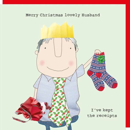 Rosie Made A Thing Christmas Card - Lovely Husband Christmas