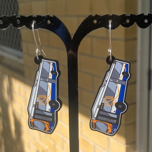 Brisbane Bus Acrylic Earrings