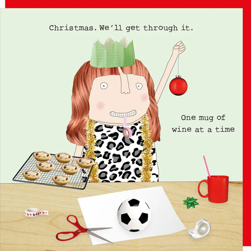 Rosie Made A Thing Christmas Card - Mug of Wine