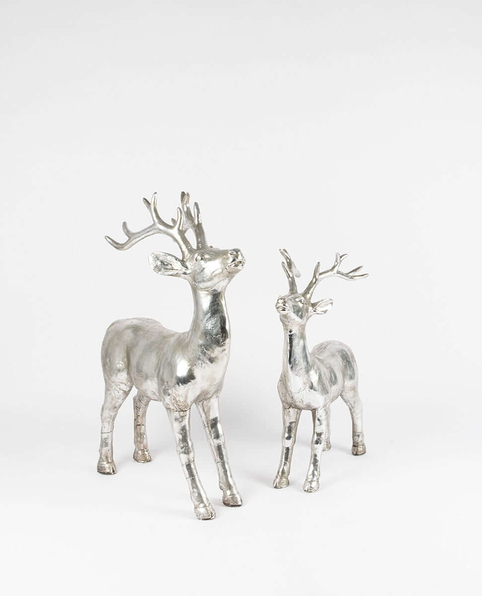 Alaska Standing Reindeer Silver - Two Sizes