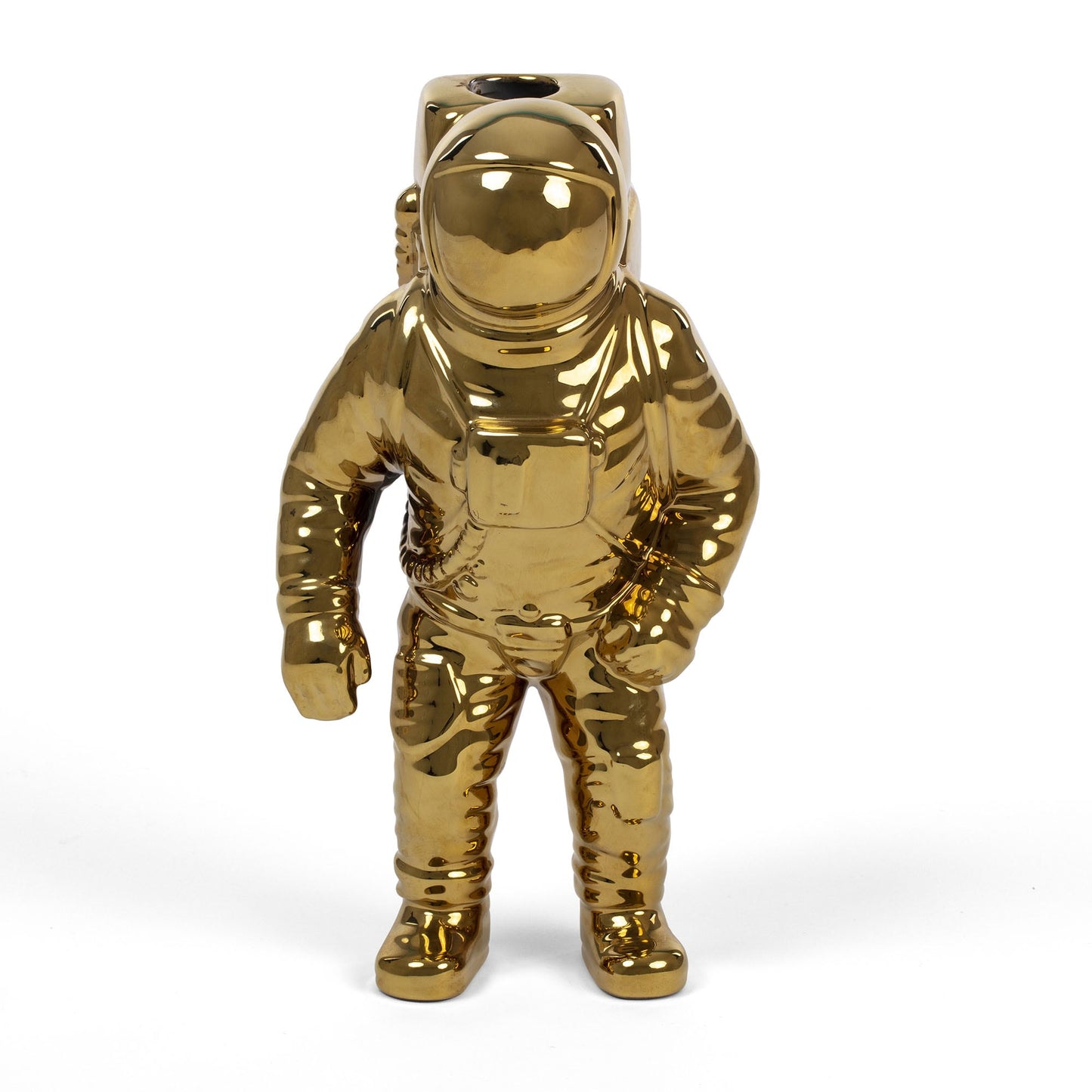 Cosmic Diner Starman Gold Porcelain Vase