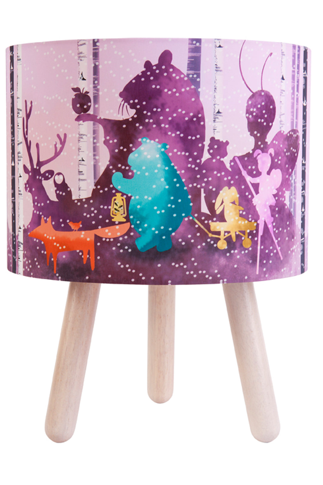 Wild Imagination Fabric Lamp, Blue