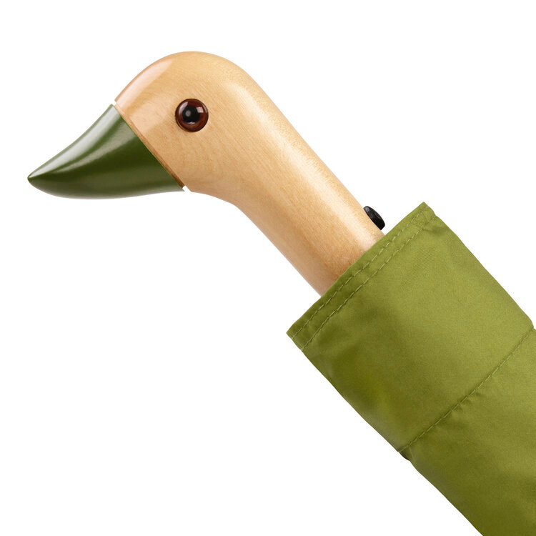 Olive compact umbrella