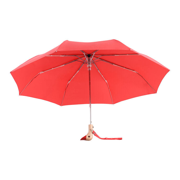 Red compact umbrella